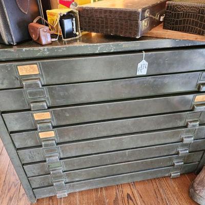 Vintage map file cabinet