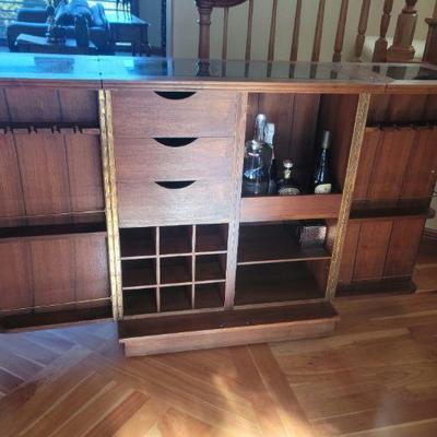 Teak Hand Crafted/Carved Bar