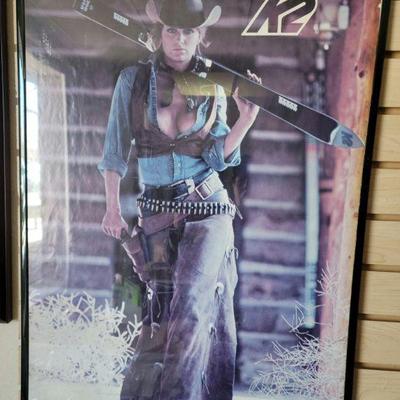 Vintage K2 ski poster.  Yay Steamboat Springs, Colorafo