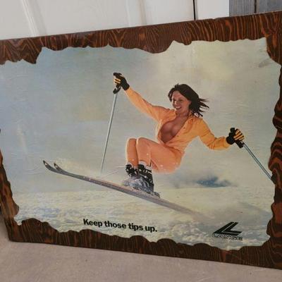 Vintage Lange ski poster