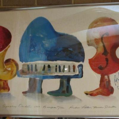 PRESALE ITEM: Framed Poster from the Dallas Symphony Orchestra w/ Andrew Litton Autograph - $55 (Credit card only, pickup available on...