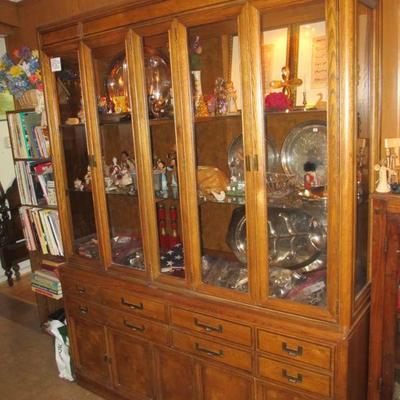 PRESALE ITEM: Mid-Century Stanley 2pc Lighted Display Hutch - $495 (Credit card only, pickup available on Sat, April 29th-Tues, May 2nd)...