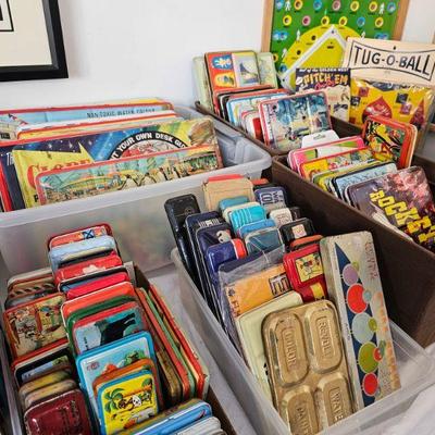 100's Tin Lithograph Paint tins