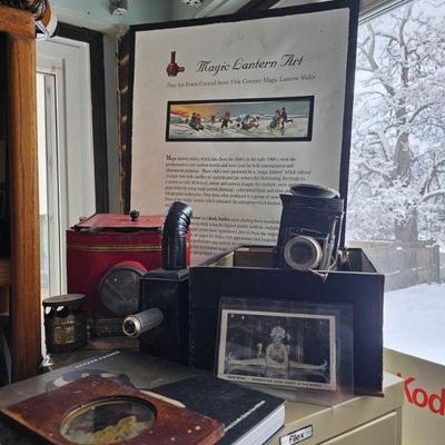 Magic Lantern Equipment-Antique Glass Pictorials,