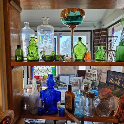 There will be tons more of bottles-2nd sale-Lavender/blues/lite blues/Many clears w/ print.