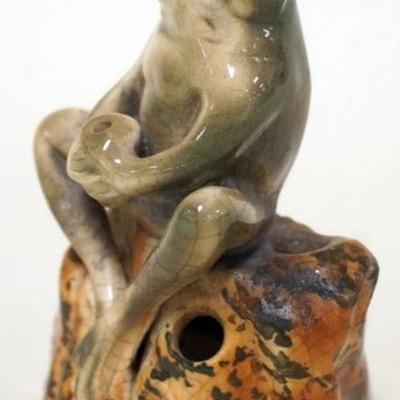 1195	ART POTTERY FLOWER FROG, APPROXIMATELY 5 IN H
