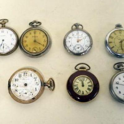 1162	LARGE LOT OF POCKET WATCHES FOR PARTS OR REPAIR
