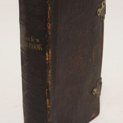 1054	ANTIQUE LEATHER BOUND BOOK STARK'S HANDBOOK *1869*
