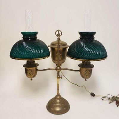 1066	DOUBLE STUDENT LAMP, APPROXIMATELY 27 IN HIGH
