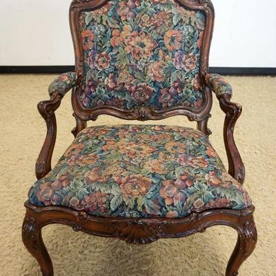 1113	FRENCH PROVINCIAL UPHOLSTERED ARMCHAIR
