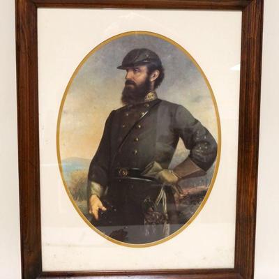 1011	FRAMED PRINT OF *GENERAL GRANT*, SOME FOXING ON MAT, APPROXIMATELY 21 IN X 27 IN OVERALL
