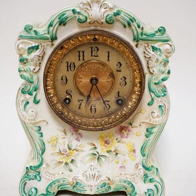 1085	VICTORIAN ANSONIA CHINA CLOCK, APPROXIMATELY 11 N HIGH
