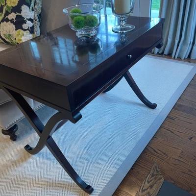 Barbara Barry Collection by Baker Furniture Mahogany X Side Table