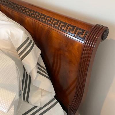Baker Furniture Neoclassical Greek Key Twin Bed