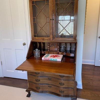 Antique Cherry Secretary Desk by Monitor Furniture Company