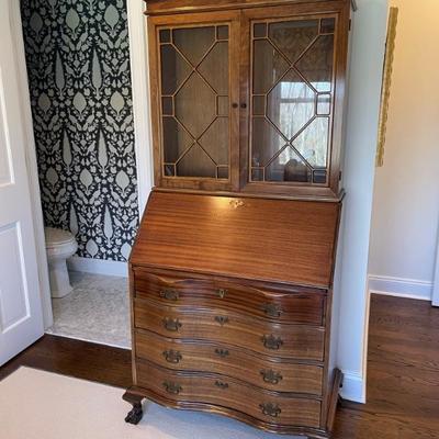 Antique Cherry Secretary Desk by Monitor Furniture Company