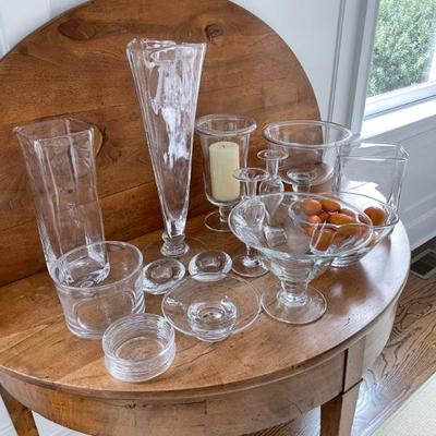 Assorted Simon Pearce glassware