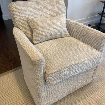 Robert Allen Furniture Smaller Pebble Chair (swivel)