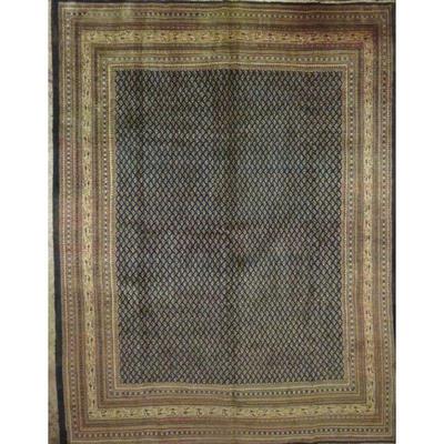 Hand-Knotted Vintage Rug 11'4