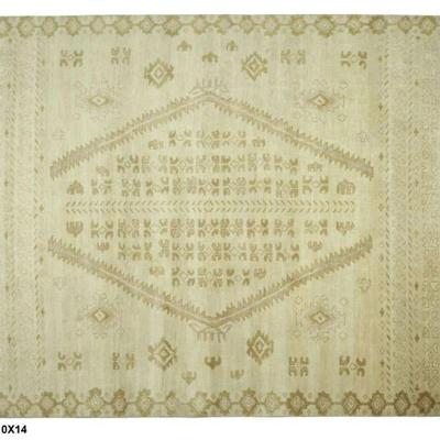 Hand knotted Indian Modern Rug 10'0