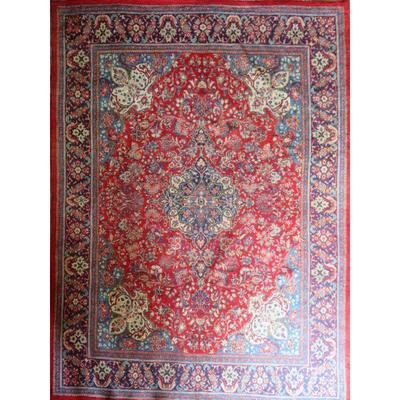 Hand-Knotted Vintage Rug 13'4