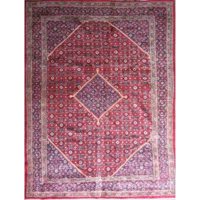 Hand-Knotted Vintage Rug 13'1