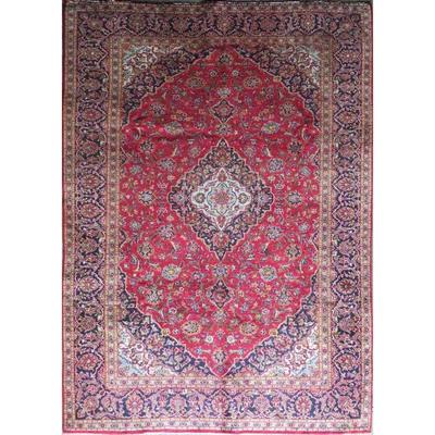 Hand-Knotted Vintage Rug 12'1