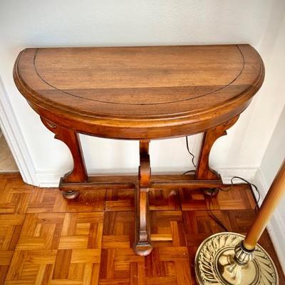 Vintage demilune table