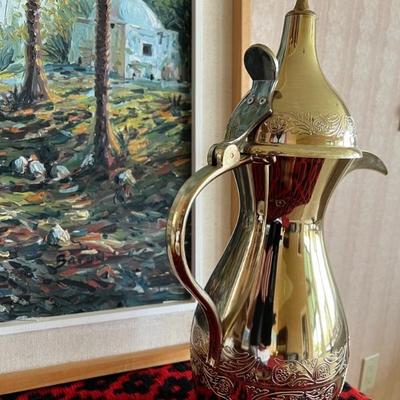 Arabic brass coffee pot