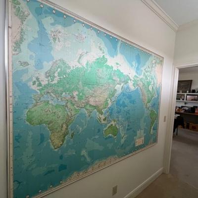 Huge world map