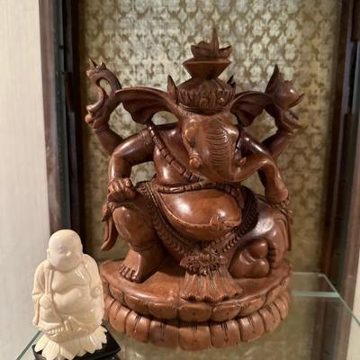Wood carved Ganesha