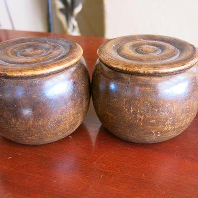 Antique Turned Wood Bowls