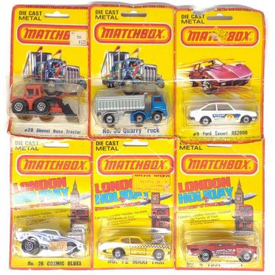 (6) 1980s Matchbox Die-cast Cars in Box
