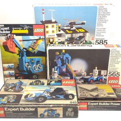 (4) 1976-77 Lego Building Sets #565, 585, 960, 948