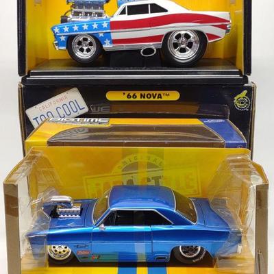 (2) 1966 & 1967 Chevy Nova Die-cast Cars