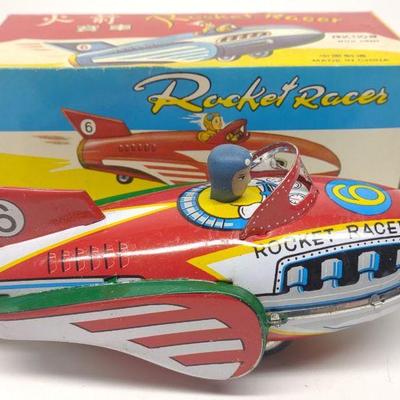 Rocket Racer Tin Friction Toy MF 735 w/ Box