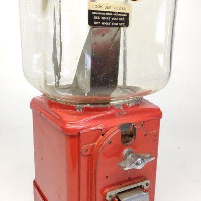 1950s 1 Cent Topper Gumball Machine (Folz)