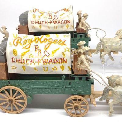 Two 1950s Roy Rogers Chuck Wagon Toy Sets - Ideal