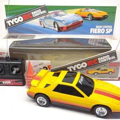 1987 Tyco Fiero SP RC Race Car Toy w/ Box