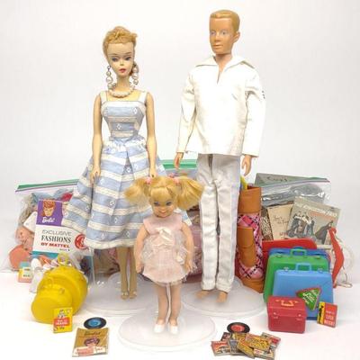 1960 #3 Barbie Doll 1964 Ken, 66' Tutti & Outfits