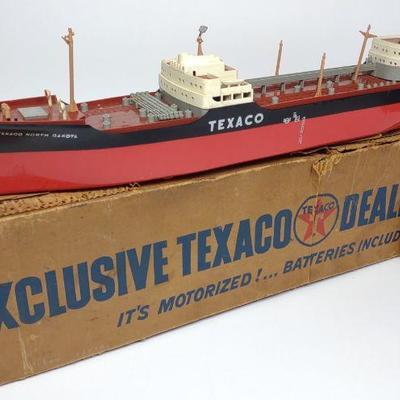 AMF Texaco Toy Oil Tanker Ship North Dakota & Box