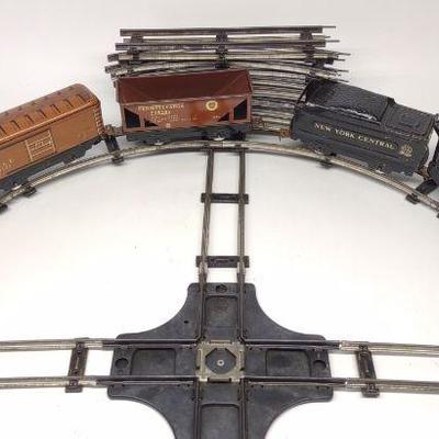 Marx Mar-lines Windup Tin Toy Train Set NYC Loco