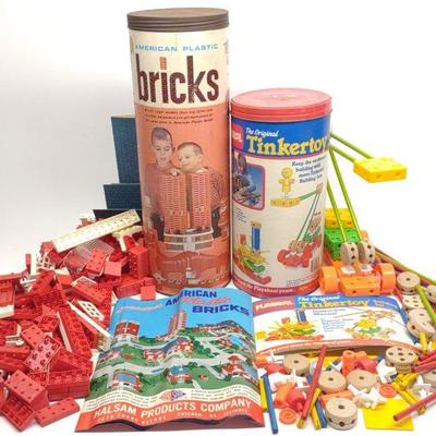 Playskool American Plastic Bricks & Tinkertoys