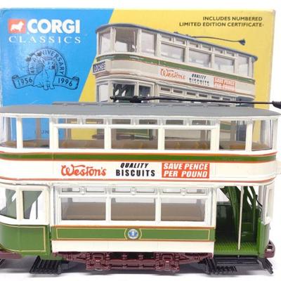 Corgi 1/76 Scale Diecast Tram Car w/ Box & Cert.