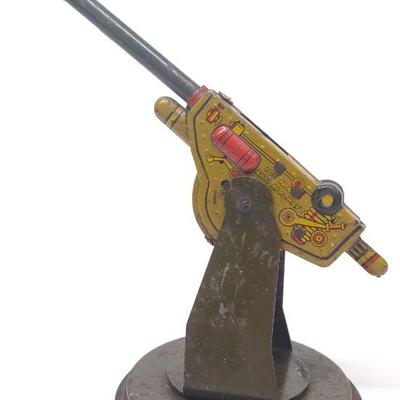 Marx 1940s Tin Toy Anti-Aircraft Gun