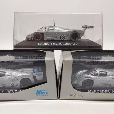 3 Max Models Mercedes 1/43 Scale C11 & C9 Cars
