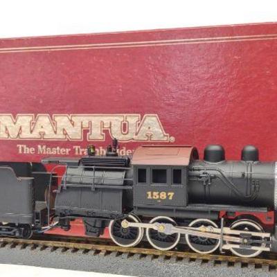 Mantua HO Reading 2-8-0 Camelback Train w/ Box