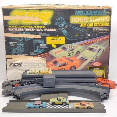 Ideal TCR Slotless Lighted Blazers Jam Car Set