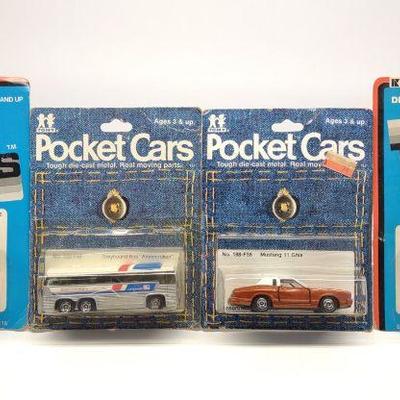4 Tomy Pocket Cars & Tough Wheels Die-Cast Cars
