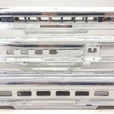 3 Mantua Tyco HO Passenger Train Shells (Chrome)